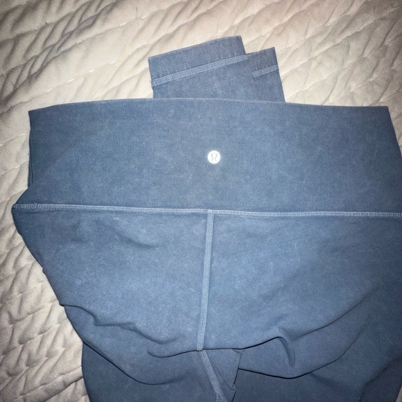 Lululemon leggings blue pair size 12, brown pair size 6 - Picture 4 of 6